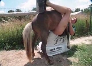 Zoophile gets fucked in his anal